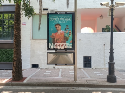 Mupi de 176x120 cm en Marbella, Málaga