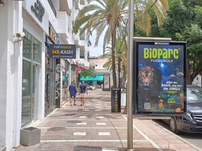 Mupi de 176x120 cm en Marbella, Málaga