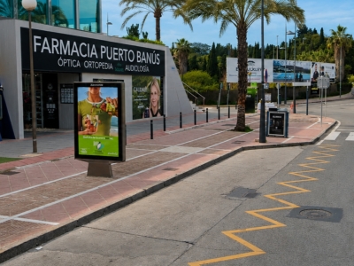 Mupi of 176x120 cm in Marbella, Málaga