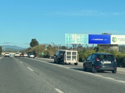 Valla publicitaria de 8x3 m en Málaga, Málaga