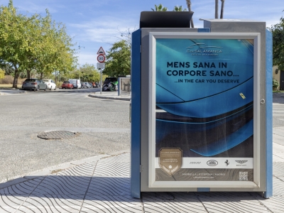 Mupi of 70x100 cm in San Pedro de Alcántara, Málaga