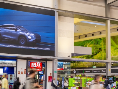 Pantalla publicitaria digital de 7x7.5 m en Málaga, Málaga