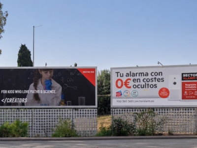 Valla digital de 8x3 m en Marbella, Málaga