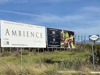 Valla publicitaria de 16x6 m en Marbella, Málaga