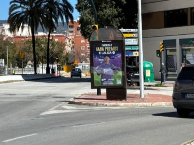 Mupi de 1.17x1.72 m en Málaga, Málaga