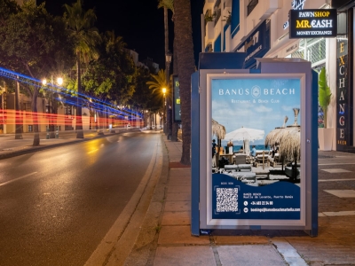 Mupi de 70x100 cm en Marbella, Málaga