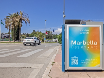 Mupi of 70x100 cm in Marbella, Málaga