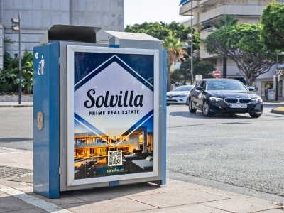 Mupi of 70x100 cm in Marbella, Málaga