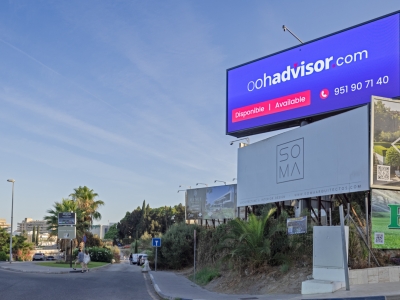 Billboard digital of 8x3 m in Marbella, Málaga