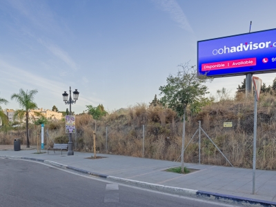 Valla digital de 8x3 m en Marbella, Málaga
