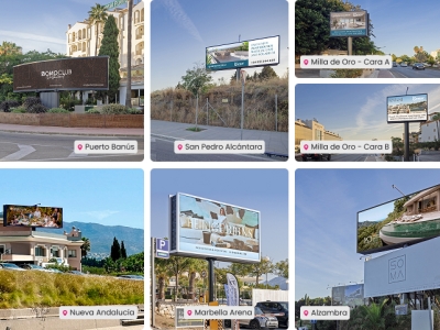 Valla publicitaria digital en Marbella, Málaga