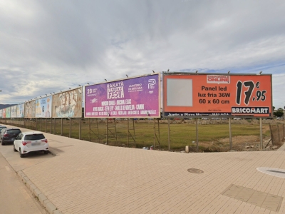 Valla publicitaria de 8x3 m en Málaga, Málaga