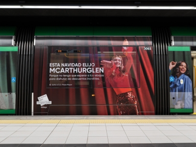 Advertising metro of Tren Estándar in Málaga, Málaga