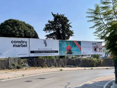 Valla publicitaria de 6.4x3 m en Marbella, Málaga