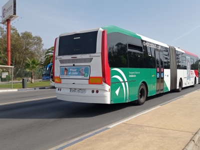 Autobus publicitario de Gran lateral + Simple en Málaga, Málaga