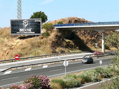 Valla publicitaria de 16x6 m en Marbella, Málaga
