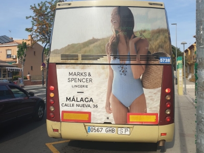 Autobus publicitario de Gran lateral + Simple en Almería, Almería