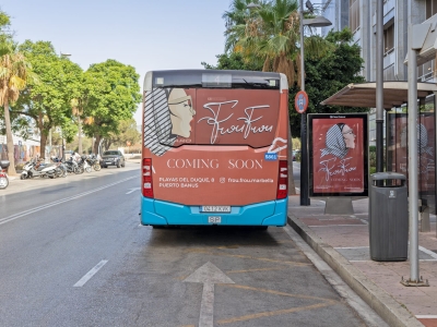 Autobus publicitario de Integral en Rincón de la Victoria, Málaga