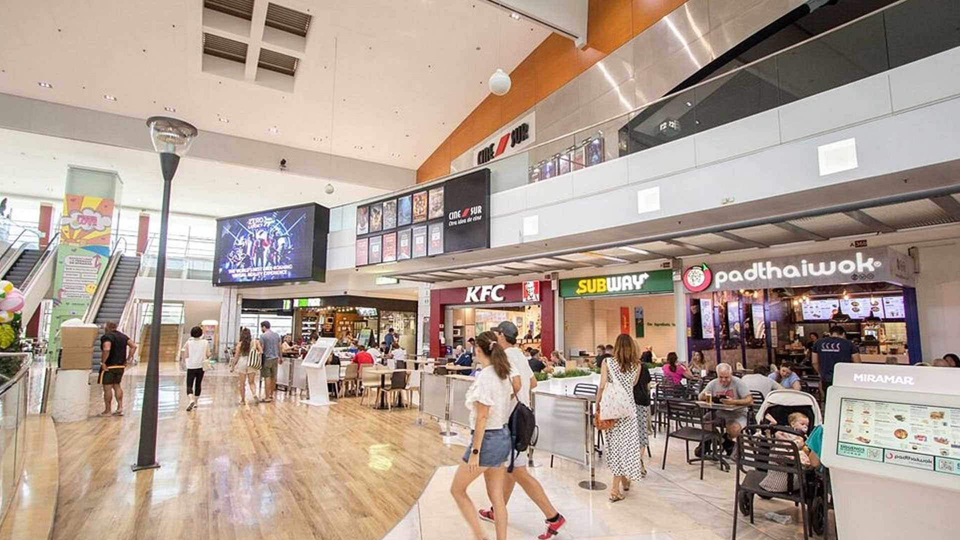 Digital screens at Miramar Shopping Centre - Mijas Costa