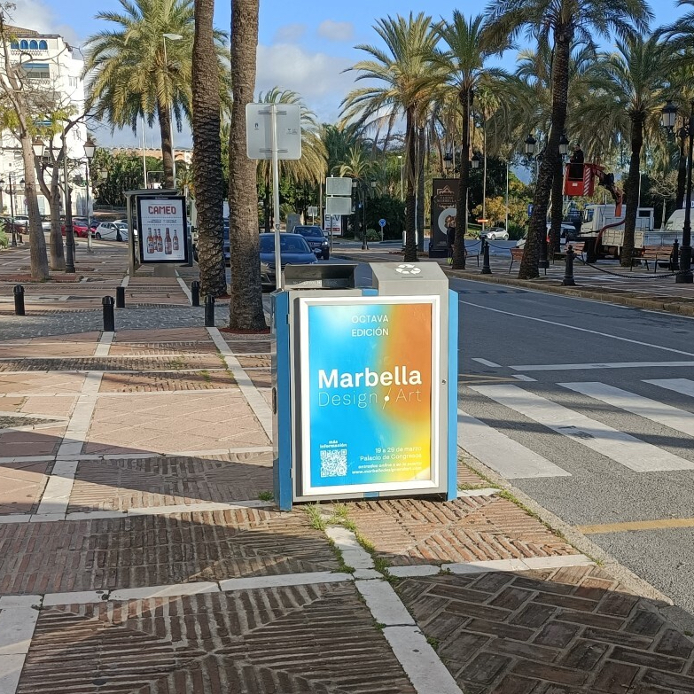 Marbella Design / Art impulsa su visibilidad con un circuito de Lightbox en Marbella