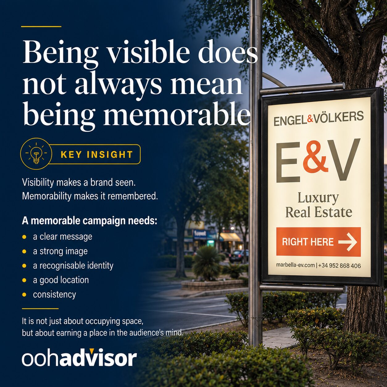 The Difference Between Being Visible and Being Memorable in Outdoor Advertising