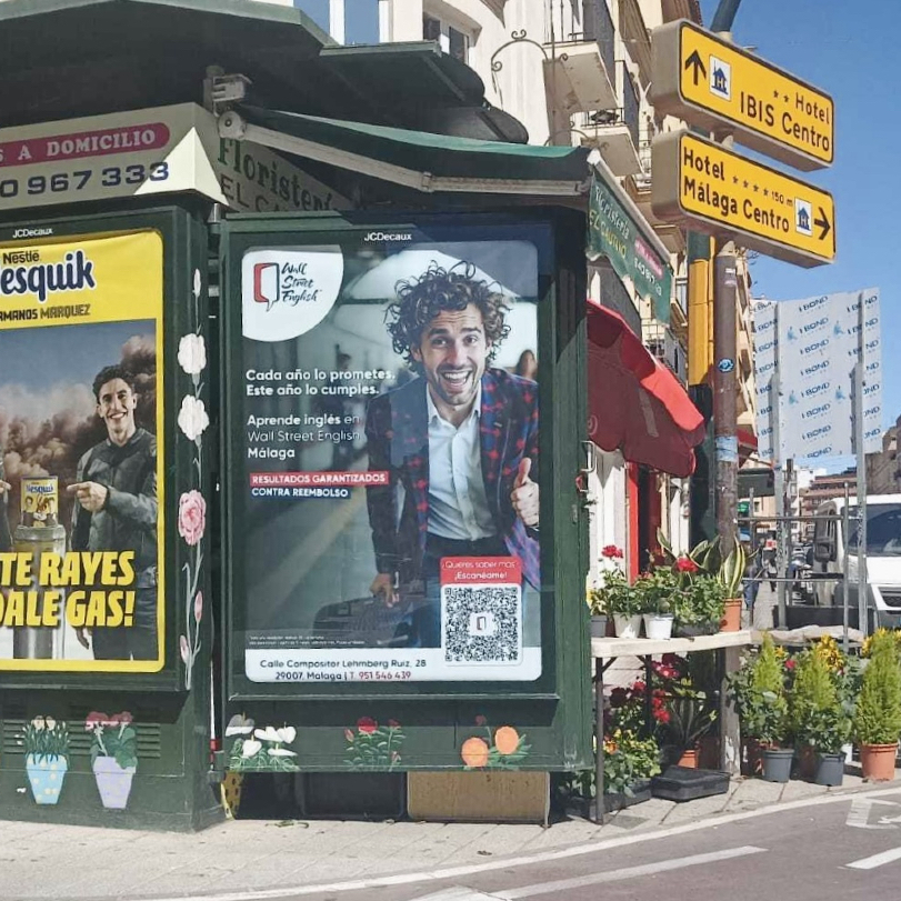 Wall Street English invests in outdoor advertising to strengthen the visibility of its language centres